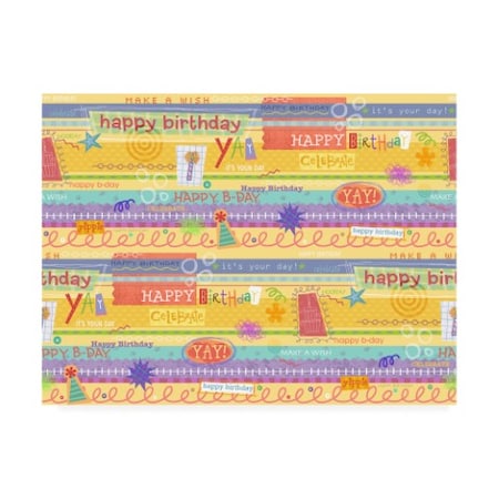 Holli Conger 'Birthday Celebrate Repeat' Canvas Art,24x32